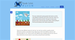 Desktop Screenshot of hairlosshaven.com